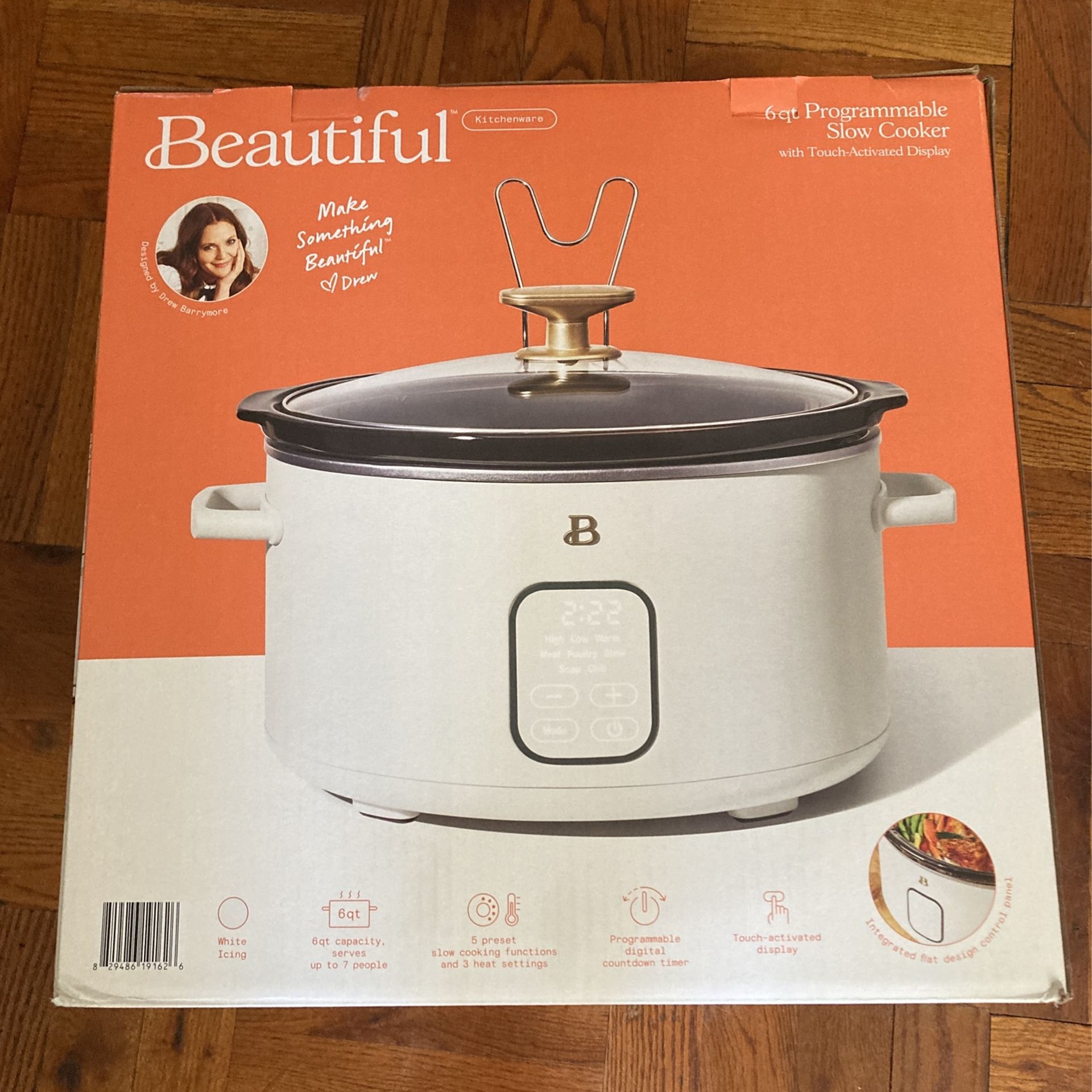 Beautiful Drew Barrymore 6qt Programmable Slow Cooker