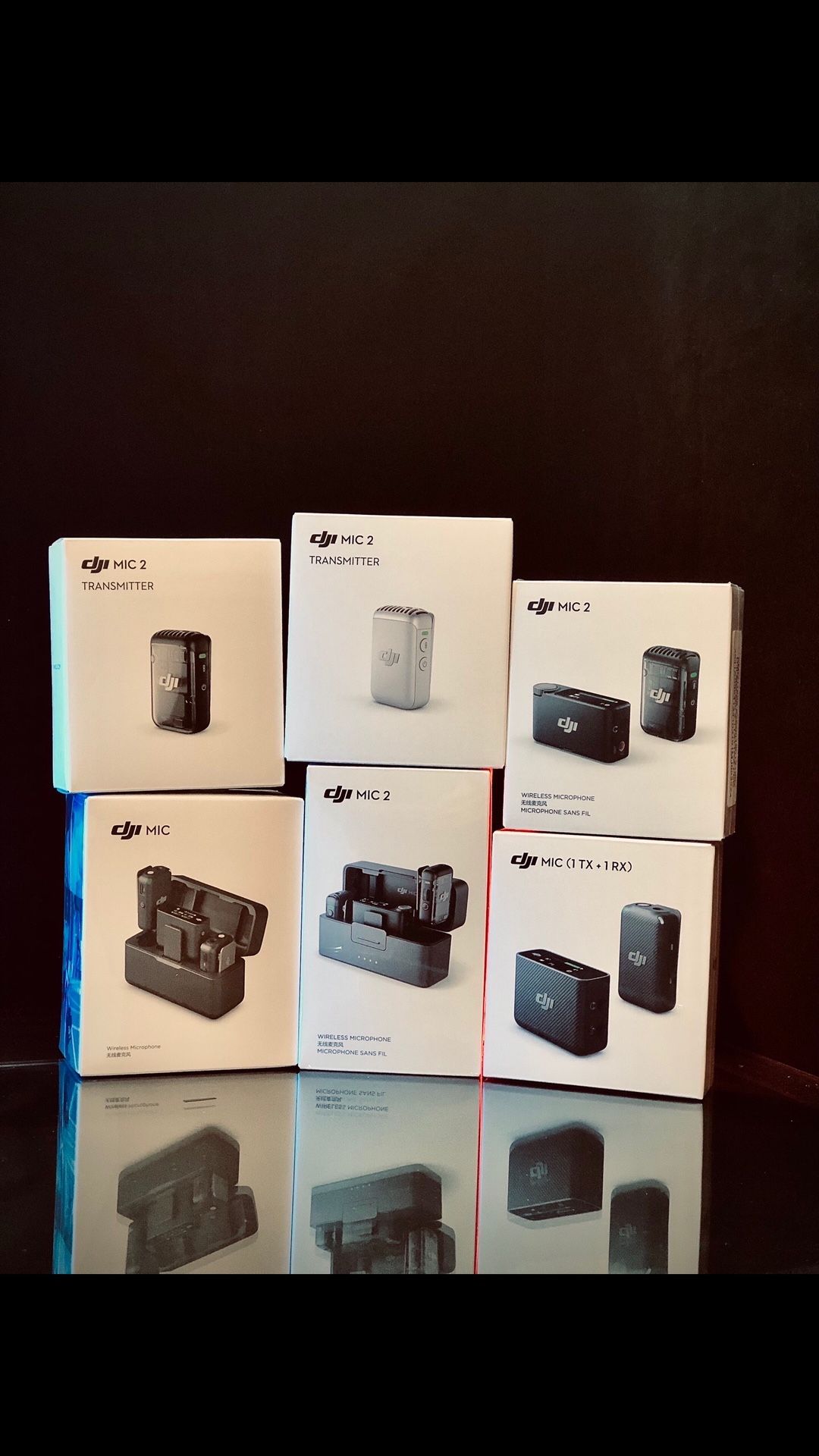 DJI Mic Dual-Transmitter Compact Digital Wireless Microphone System/Recorder for Camera & Smartphone (2.4 GHz)
