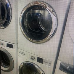 BOSCH XL FRONT LOAD STEAM WASHER AND DRYER ELECTRIC SET WORKS LIKE NEW RELIABLE FREE WARRANTY 