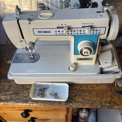 The Dressmaker S-2402 is a heavy-duty Vintage Machine Fully Serviced And Sewing Excelent 