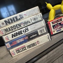 Genesis 95 - 98 madden , NFL , college football ball and  NHL. 
