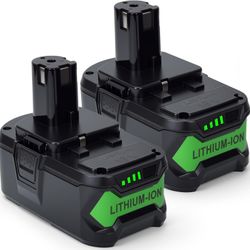 2 x 18V 8.0Ah Battery for Ryobi ONE+ Tools, High-Capacity Lithium-Ion Replacement, Upgraded 2-Pack Compatible with P108 P104 P105 P102 P103 P10