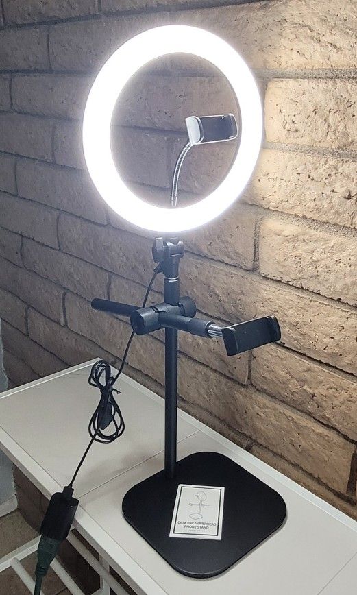 10.5" Ring Light with Stand and Phone Holder - Streaming, TikTok, Pictures