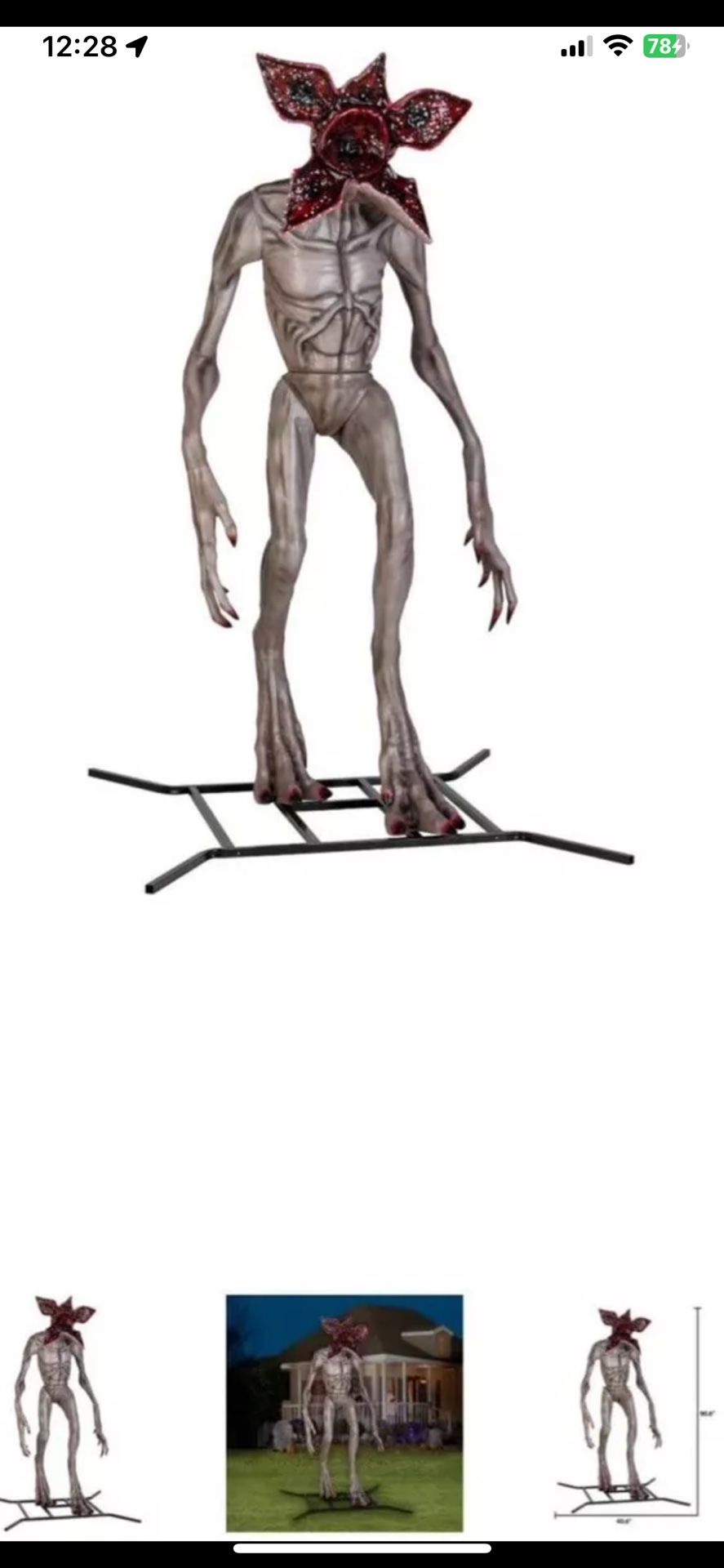Gemmy Life Sized Netflix Stranger Things Animated Halloween 7.5’ Demogorgon BNIB