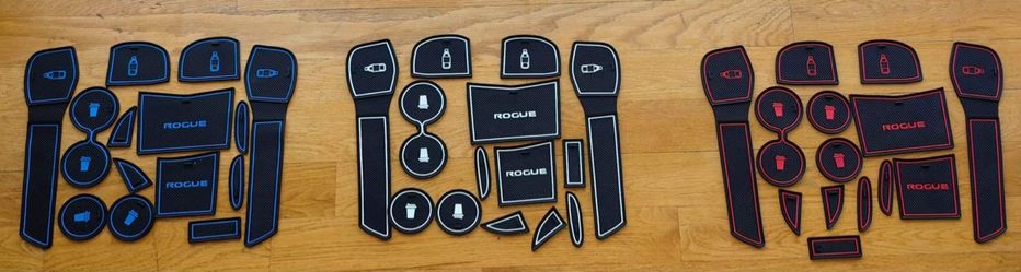 Nissan Rogue and X trail Interior Cup Holder Mat Set