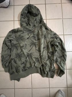 Green Medium Palm Tree Coat