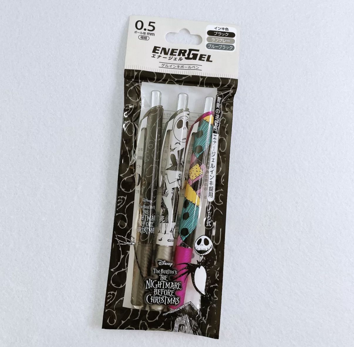 Nightmare Before Christmas Spooky Fun EnerGel 0.5 Gel Ink Ballpoint, Pentel