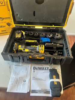20V Lithium-lon Cordless 1/2 in. - 2 in. Knock-Out Tool Kit with 2 Ah Battery, Charger, Kit Box and Punch and Die Set