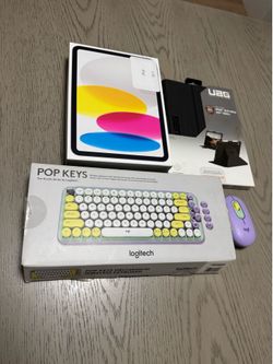 Apple iPad A16 128GB New Bundle + Logitech Mechanical Keyboard + UAG Case