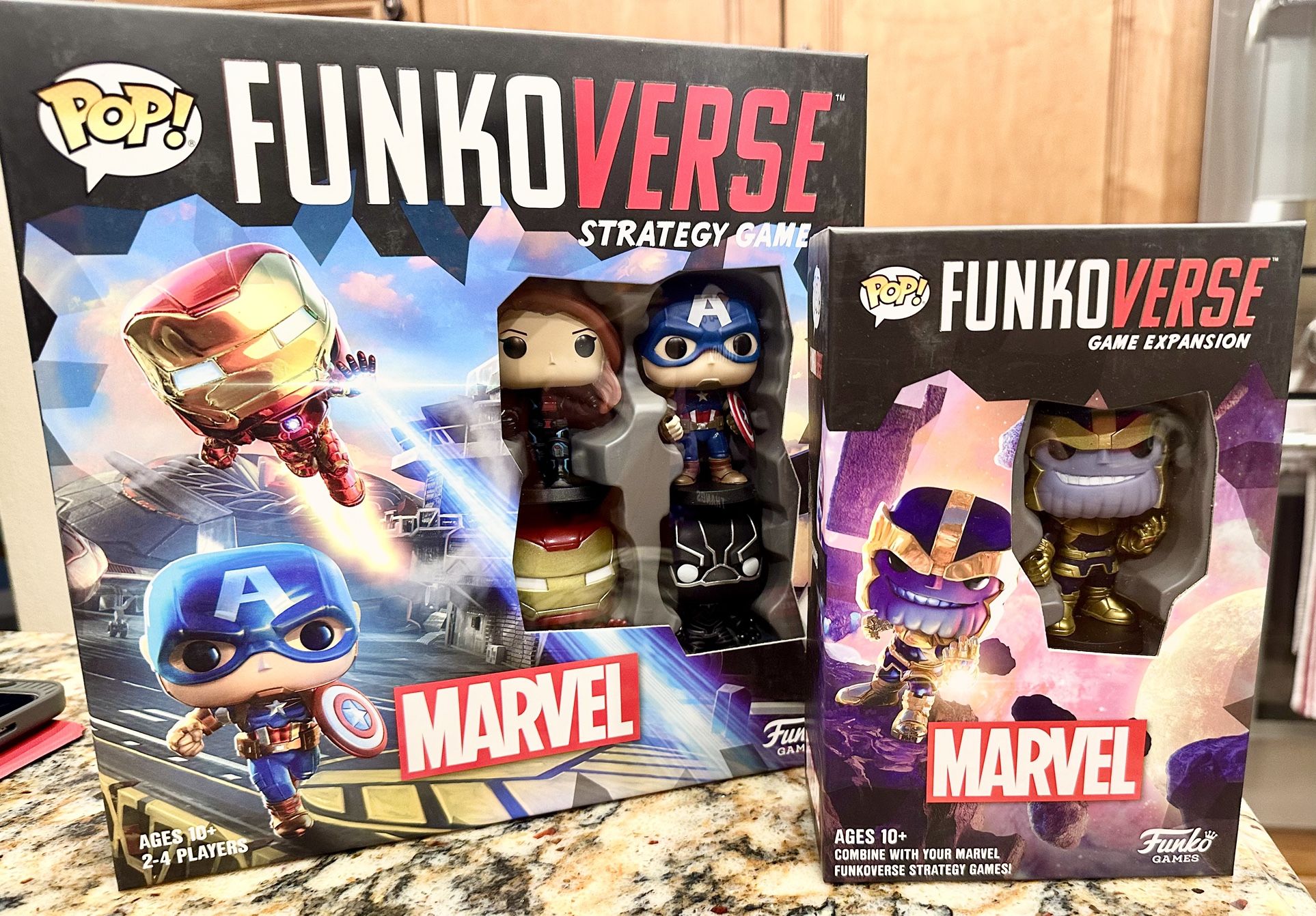 Funkoverse Marvel Strategy Game w/ Thanos Expansion Pack