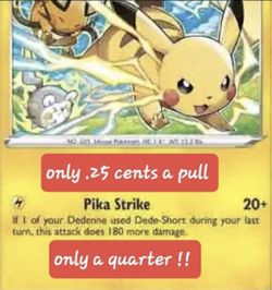 ONLY .25 POKEMON CARDS !! CASTRO VALLEY AT KNUDSENS ICE CREAMERY  ONLY A QUARTER