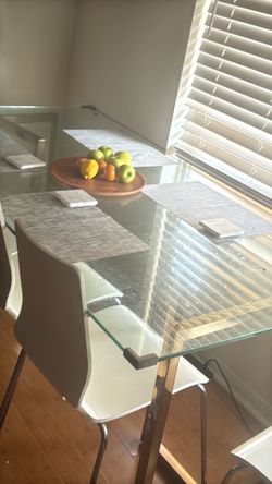 Glass Dinning room Table set