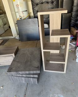 Bookcase, coffee table, tv stand set