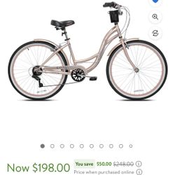 Kent 26 in. Bayside Women's Cruiser Bike, Rose Gold