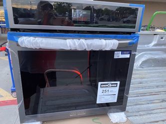 New,no box, Frigidaire Gallery 27 inch Single Electric Wall Oven  Air Fry Convection  Self + Steam Cleaning Fingerprint Resist Black S.S. $120 O.B.O