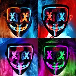 Led Lights Brand New Halloween Purge Mask