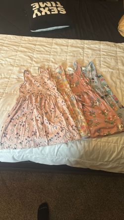 Lot Of 4 Size 6/7 H&M Floral Dresses 