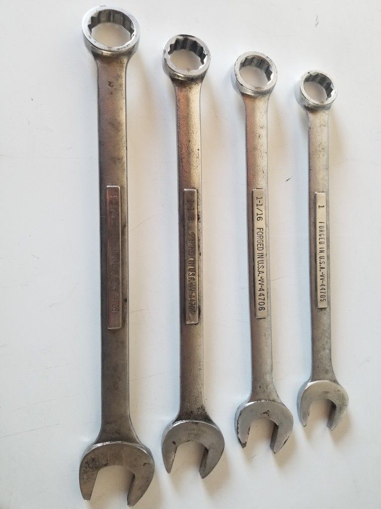 4 Craftsman Large Combo Wrenches