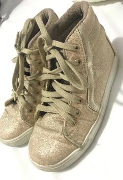 Gold shoes