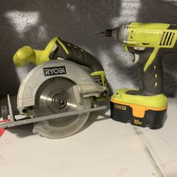 18v Circular Saw And Impact Drill