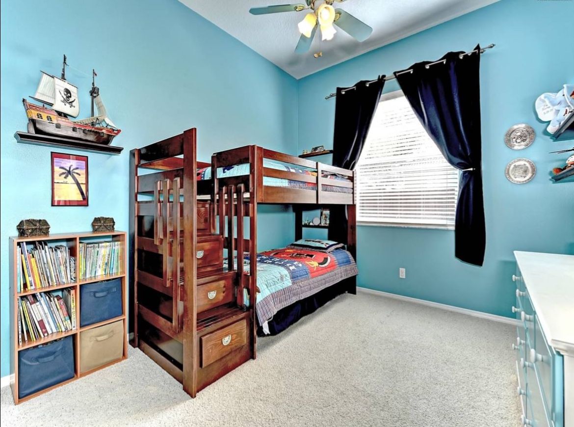 Bunk Beds with stairs (wood)