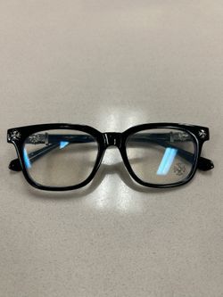 Black And Silver Chrome Hearts Glasses