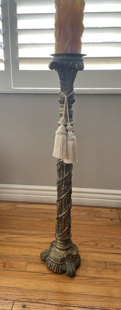 3 Foot Ornate Floor Candle Stand 