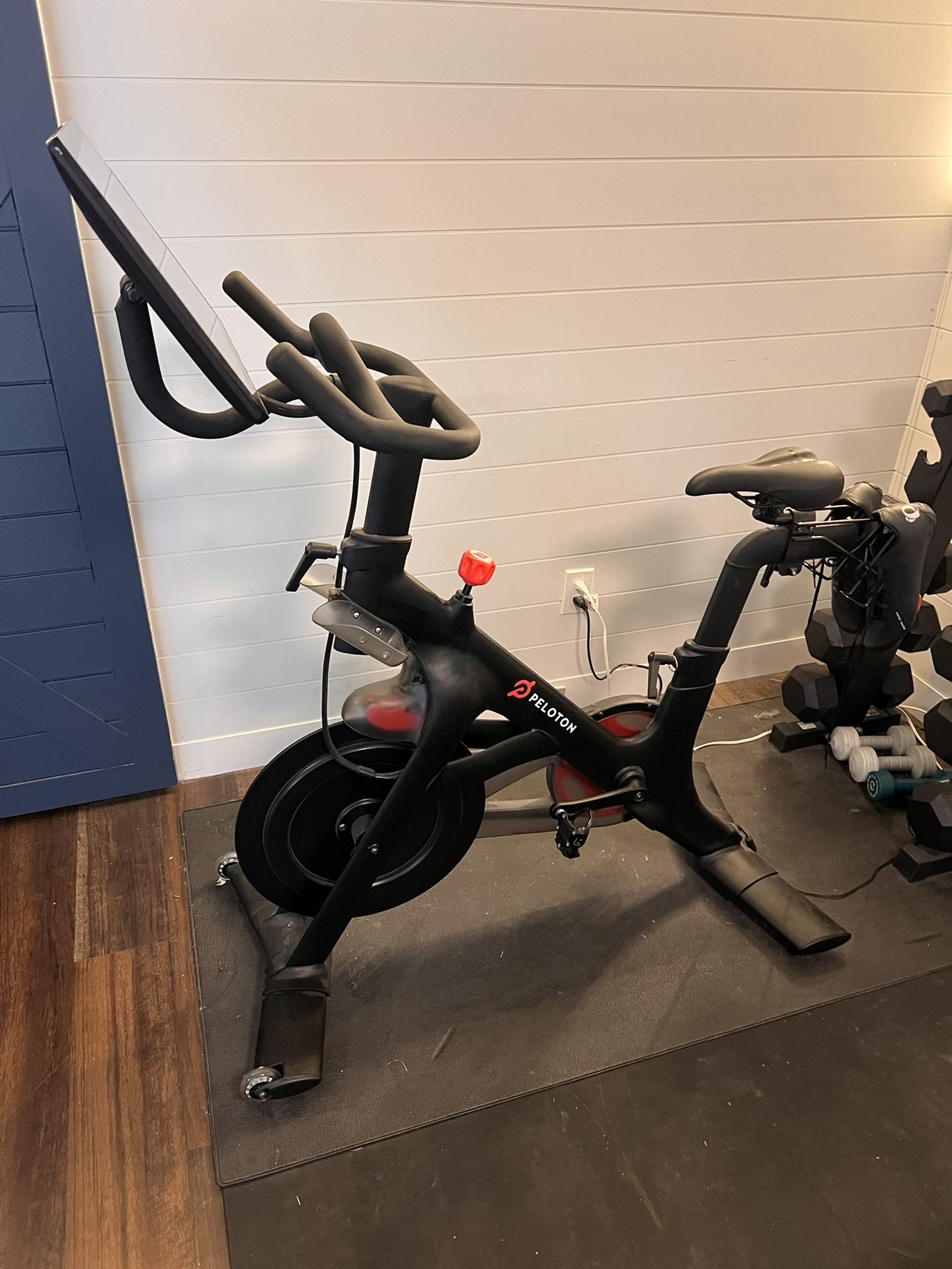 Peloton Bike and Shoes