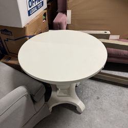 Round Side Table - Solid Wood