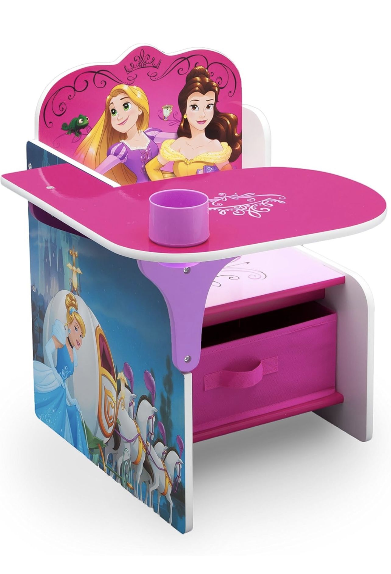 Delta Children Chair Desk With Storage Bin, Disney Princess