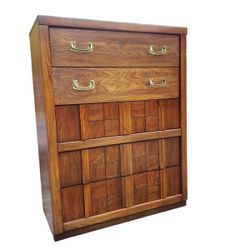 Wood Mid Century Dresser