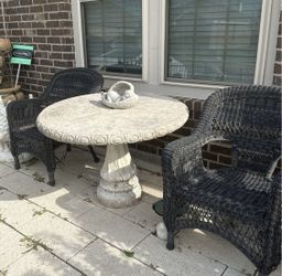 Cement Paddock Table $50