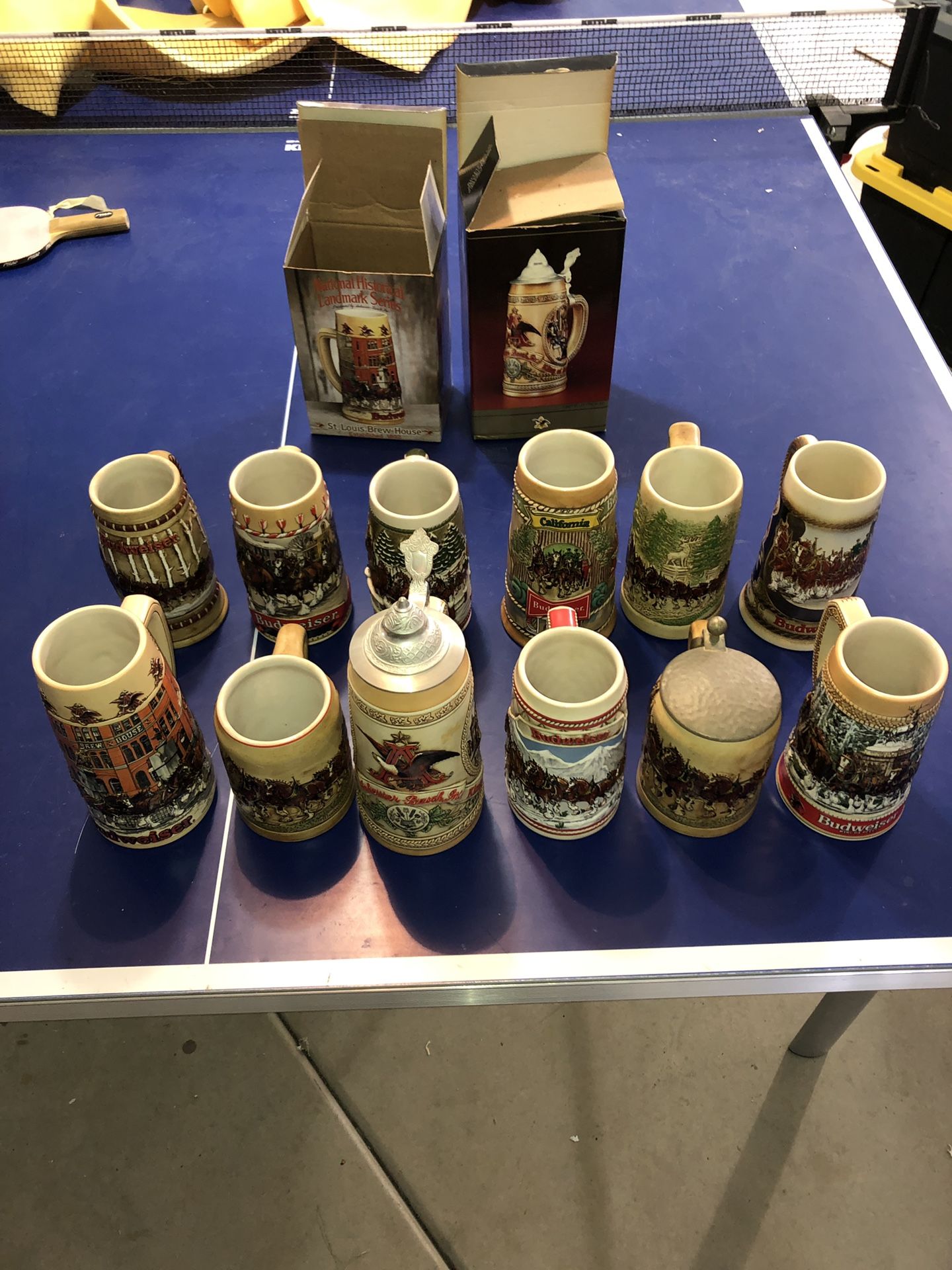Collection of Vintage Budweiser Mugs