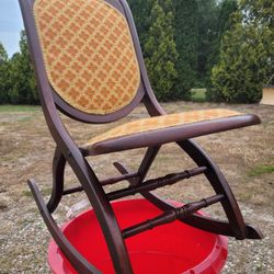Antique Fold Up Rocking Chair 