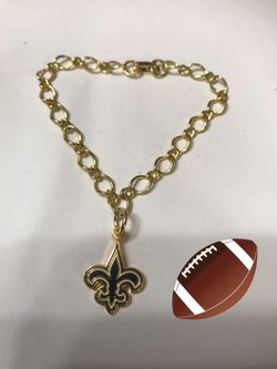 New Orleans Saints NFL charm bracelet