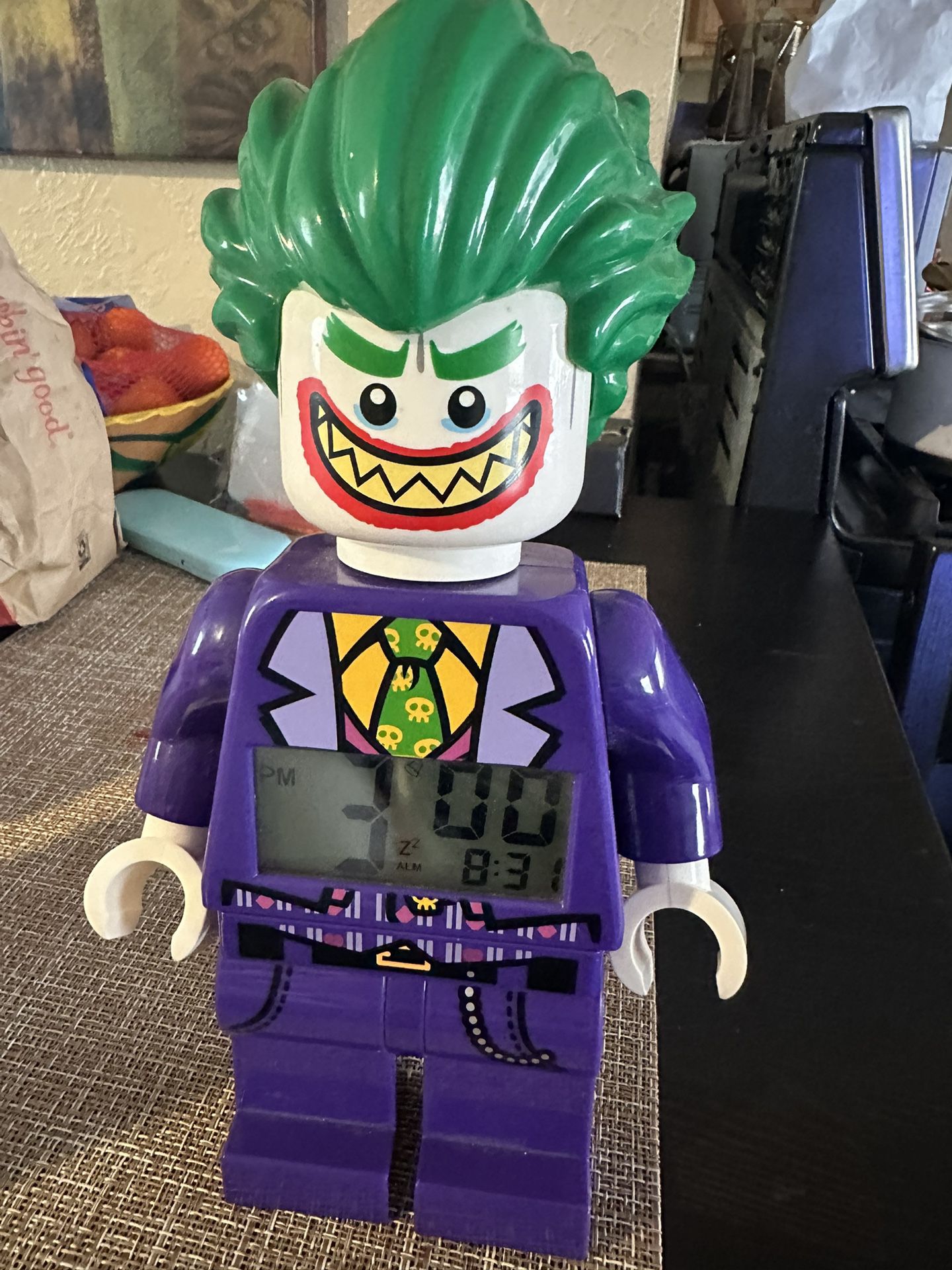 Joker LEGO Man  Clock 