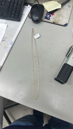 Gold Figaro Chain Necklace 14k