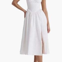 House Of CB - Kelly Corset Midi Sundress 