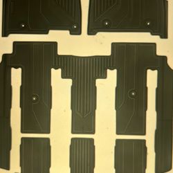 NEW Kia Floor Mats. Carnival MPV Hybrid 8 Seat 2025 (Not Fuel) Full Set All Weather Carnival MPV Floor Mats for Kia Carniva 2025 TPE Back 