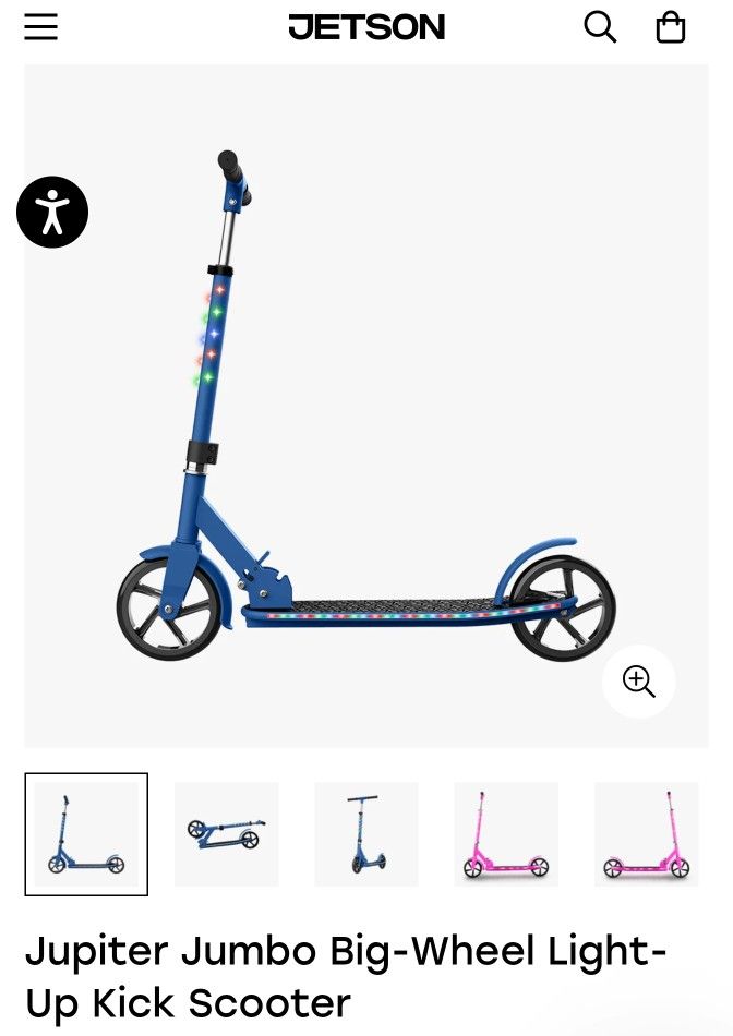 NEW! Jupiter Jumbo Light-up Kick Scooter 
