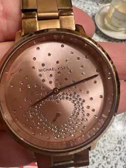 Rose gold Micheal kors women watch