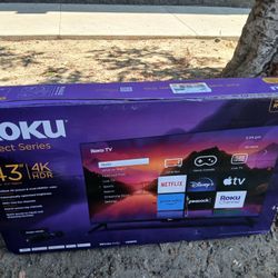 Brand New In The Box 43In Roku Smart TV 4K