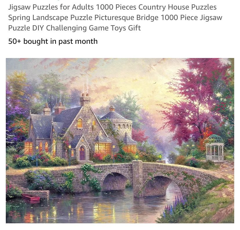 Puzzle-1,000 Pieces- Used Once- New Condition 