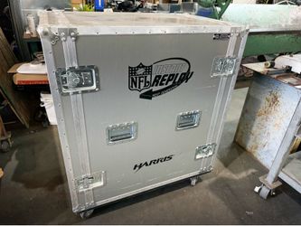 Official NFL Instant Replay Pro Audio Avnil Shock Mount Rack Case 40.5”Lx25.5”Wx 47” H
