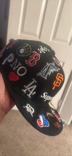 Supreme x New Era MLB Teams Black Fitted Cap