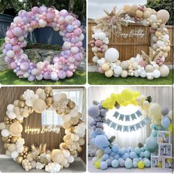 Chamvis Metal Round Balloon Arch Kit, 7.2ft (2.2m) Golden Round Arch Stand Kit: Garden Plants Vines Climbing Frame for Wedding Birthday Photo Backgrou