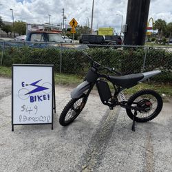 Bigneu Electric Dirtbike With Pedals 50 Mph