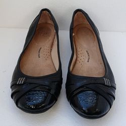 Time And Tru Black Flats w/Memory Foam Size 10