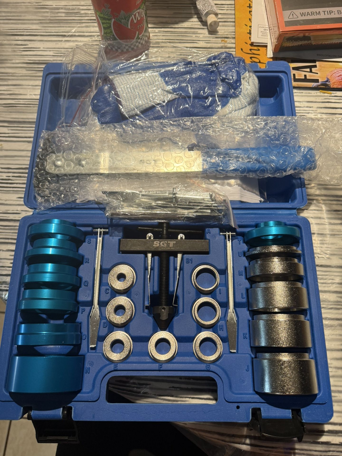 Crank Bearing Camshaft Seal Installer and Remover Set,33pcs Crank Bearing Camshaft Seal with Seal Puller,Crank Seal Installer kit for Automotive Engin