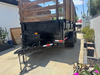 American made dump trailer built aztek 7x12